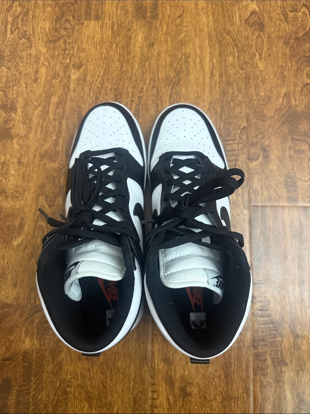 Nike Black and White High-Top Sneakers - Picture 5 of 14